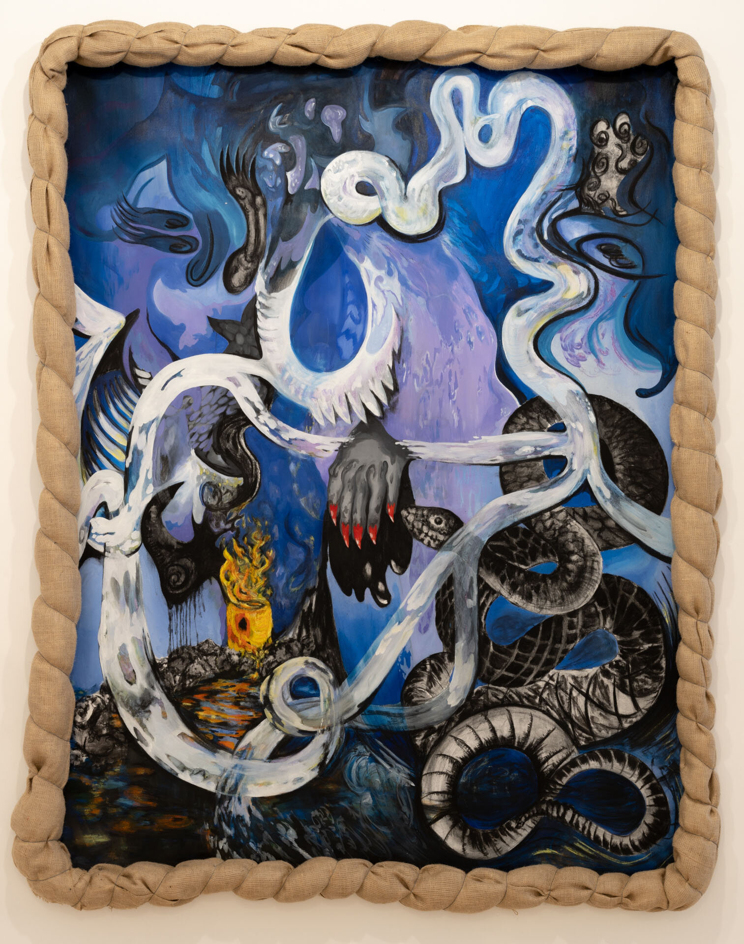 Carolina Lehan. A part from the ‘Drainage Basin’ Exhibition at Barbur Gallery, 2021. Photo by Daniel Hanoch